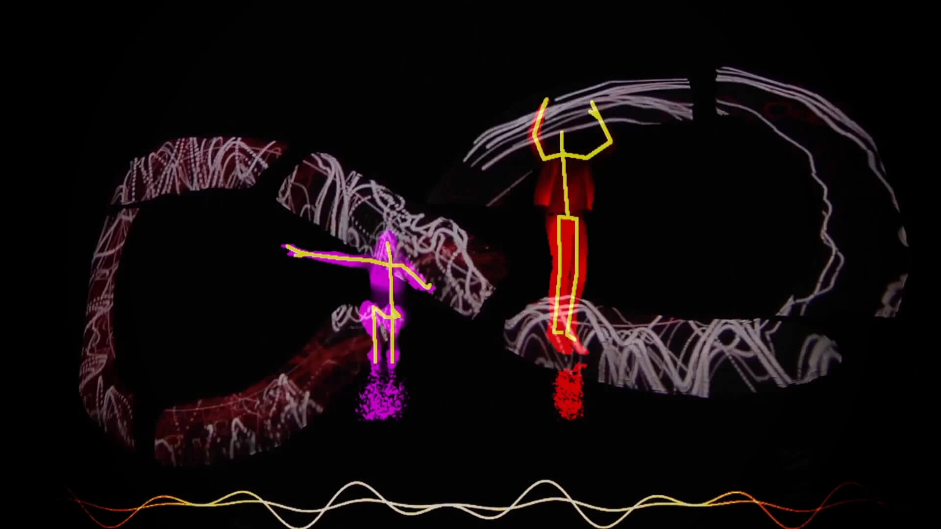 Kinetic Flux: light and sound through hanging glass sculptures