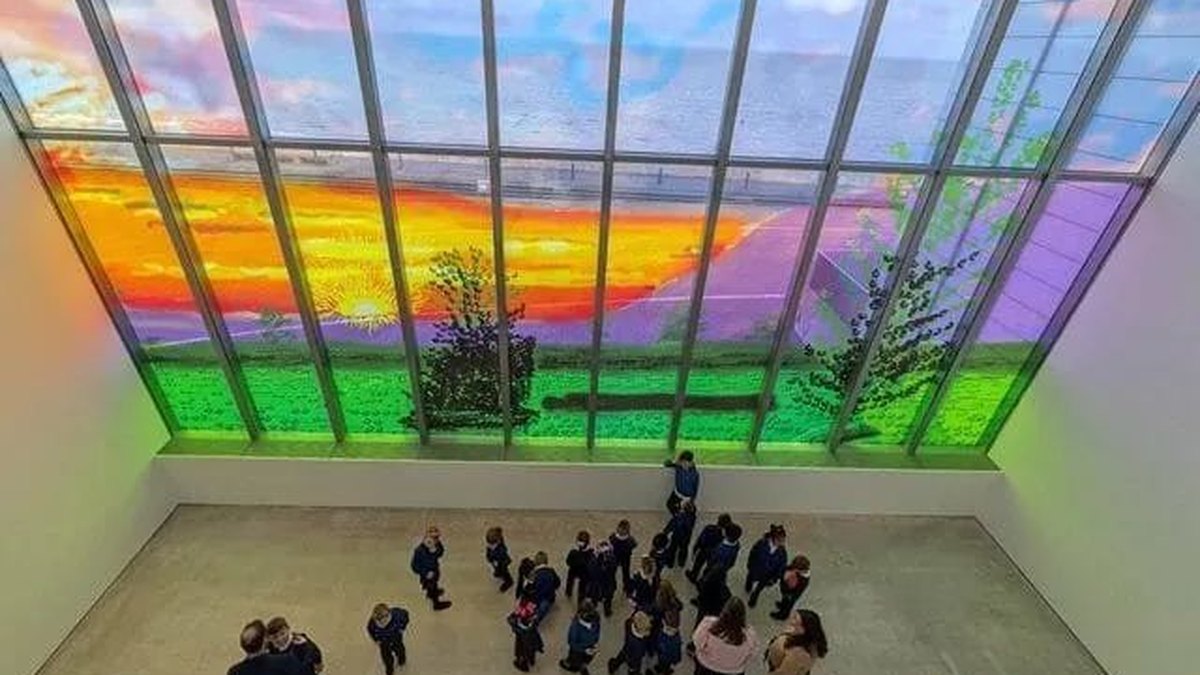 Hockney's Sunley Window, Turner Contemporary